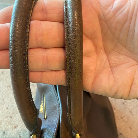 Prada Vitello Cervo side zip tote. EUC - Picture 6 of 14